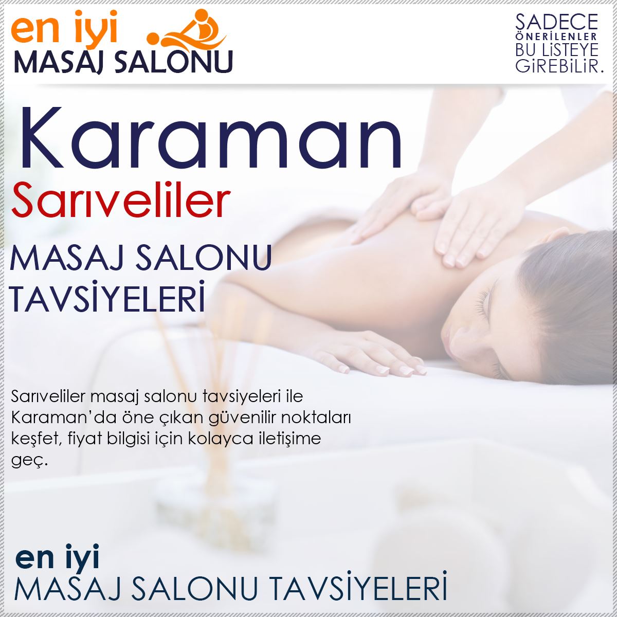 Sarıveliler Masaj Salonu Tavsiyeleri