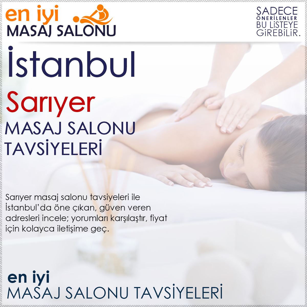 Sarıyer Masaj Salonu Tavsiyeleri