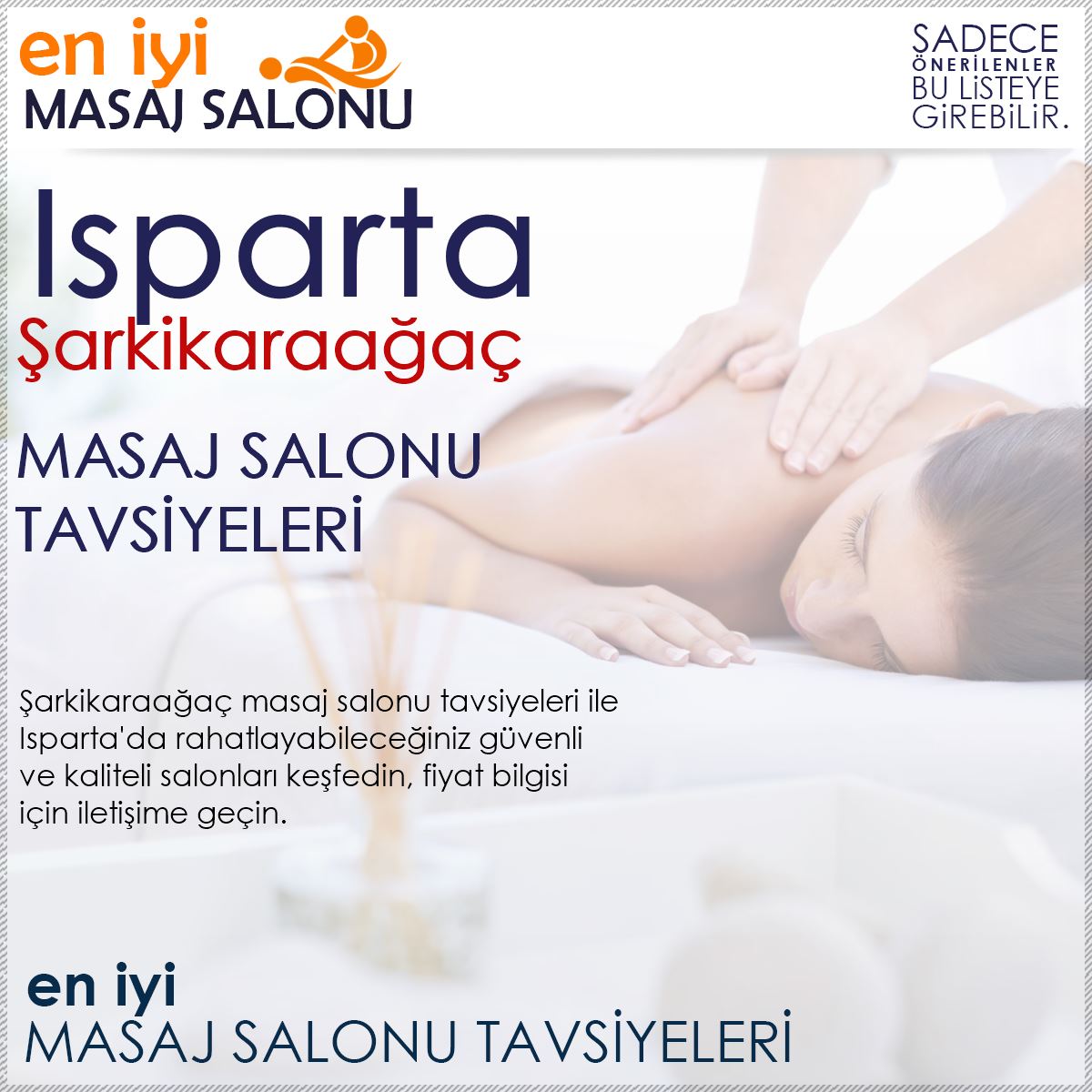 Şarkikaraağaç Masaj Salonu Tavsiyeleri