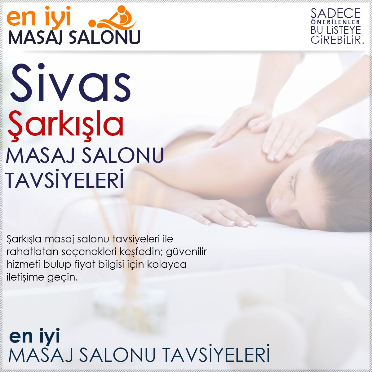 Şarkışla Masaj Salonu Tavsiyeleri