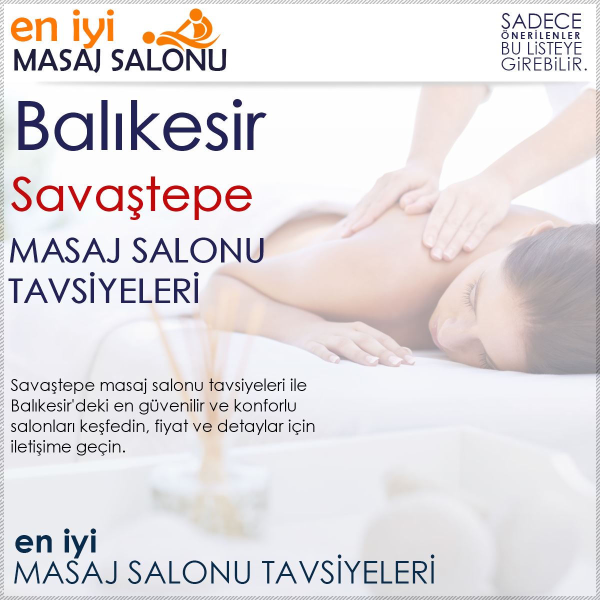 Savaştepe Masaj Salonu Tavsiyeleri