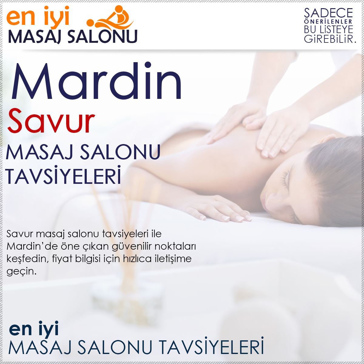 Savur Masaj Salonu Tavsiyeleri