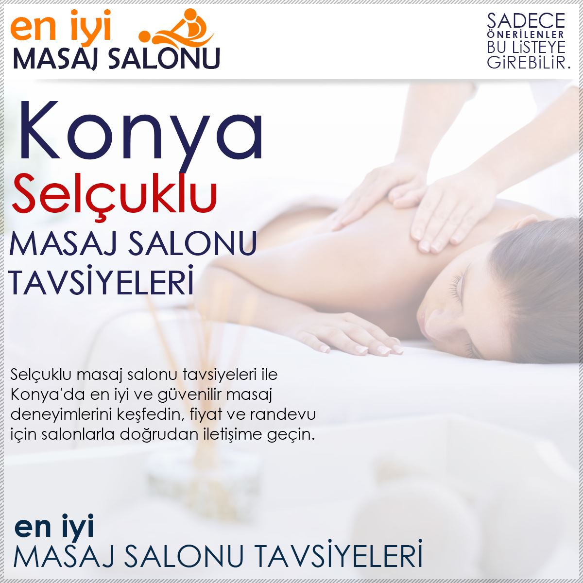 Selçuklu Masaj Salonu Tavsiyeleri