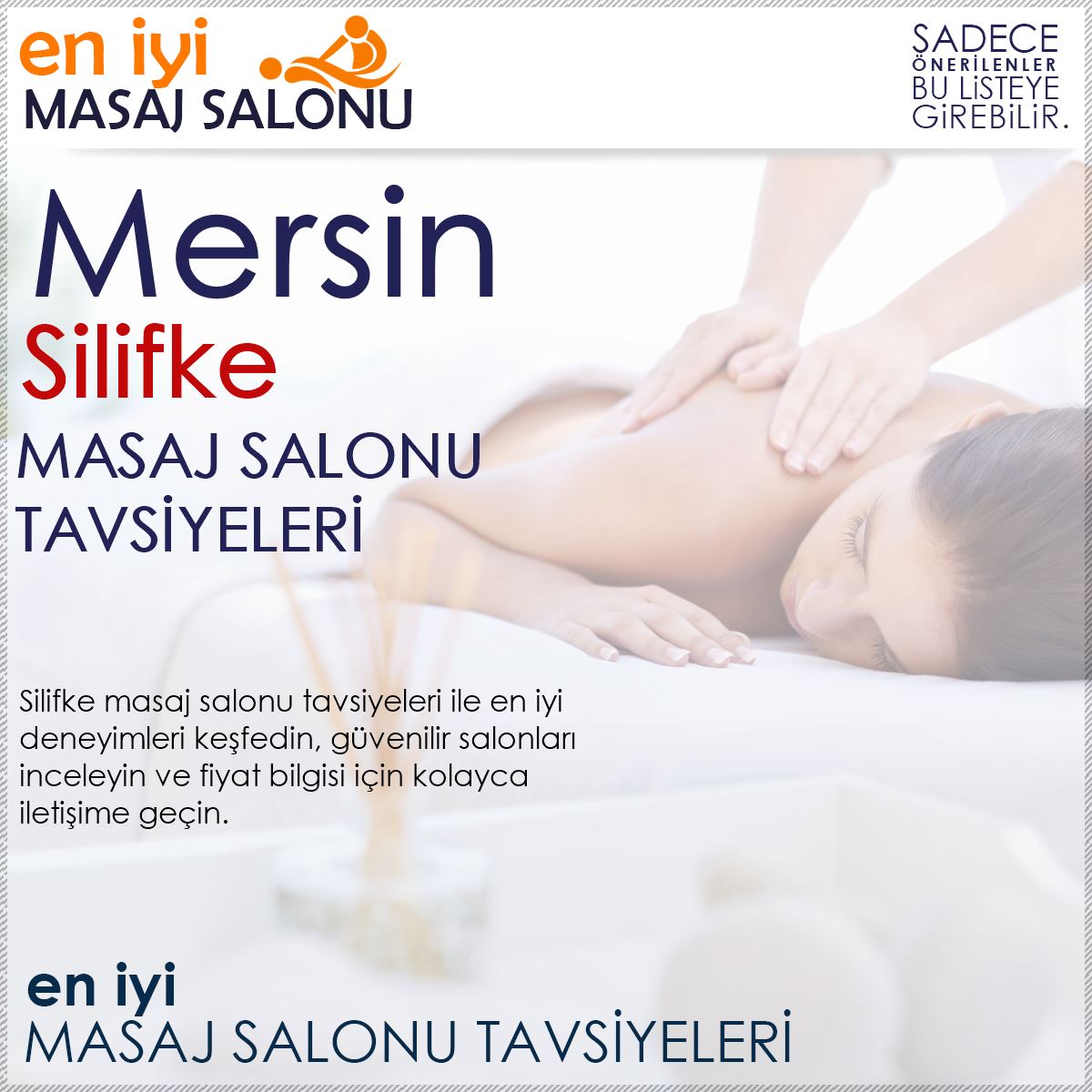 Silifke Masaj Salonu Tavsiyeleri