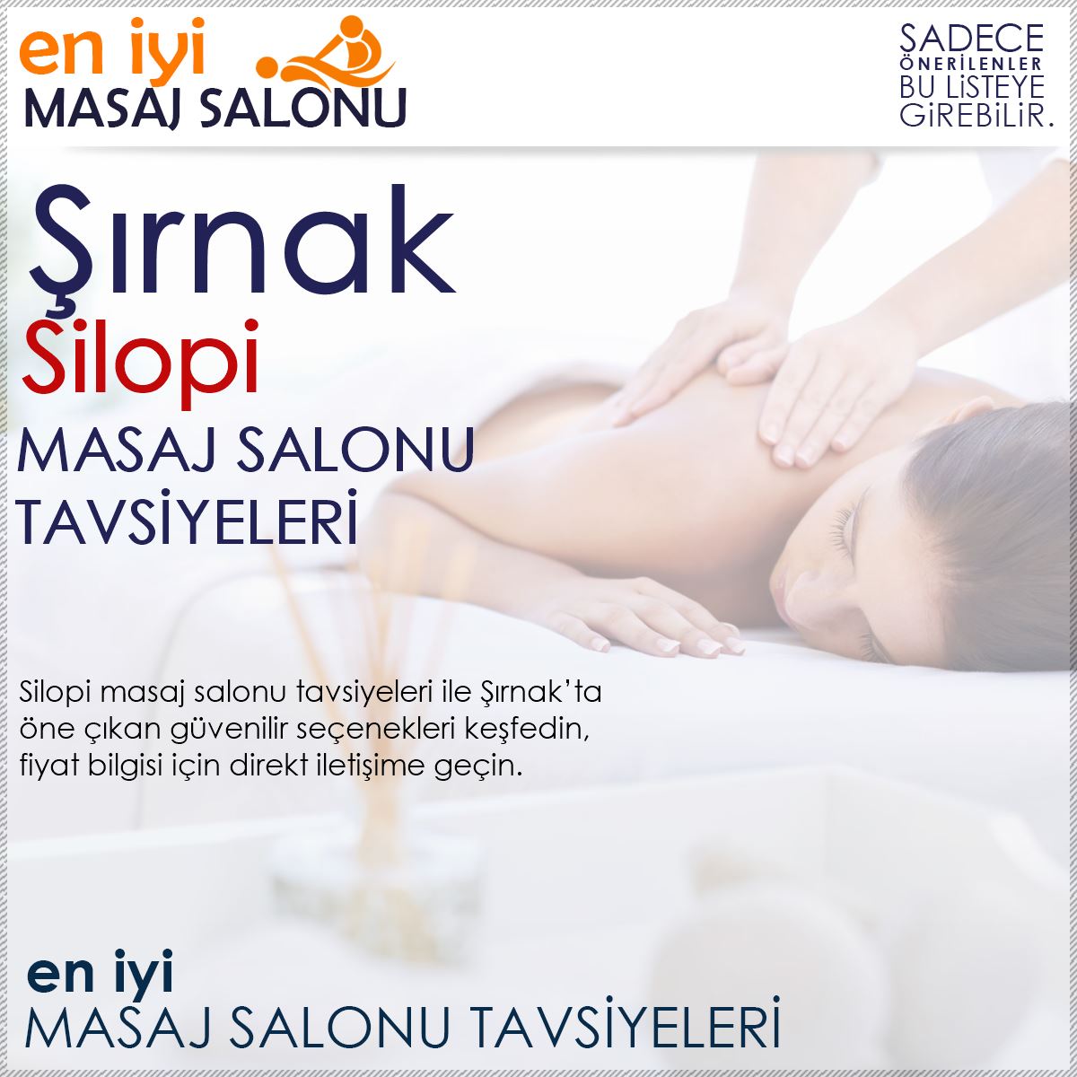 Silopi Masaj Salonu Tavsiyeleri
