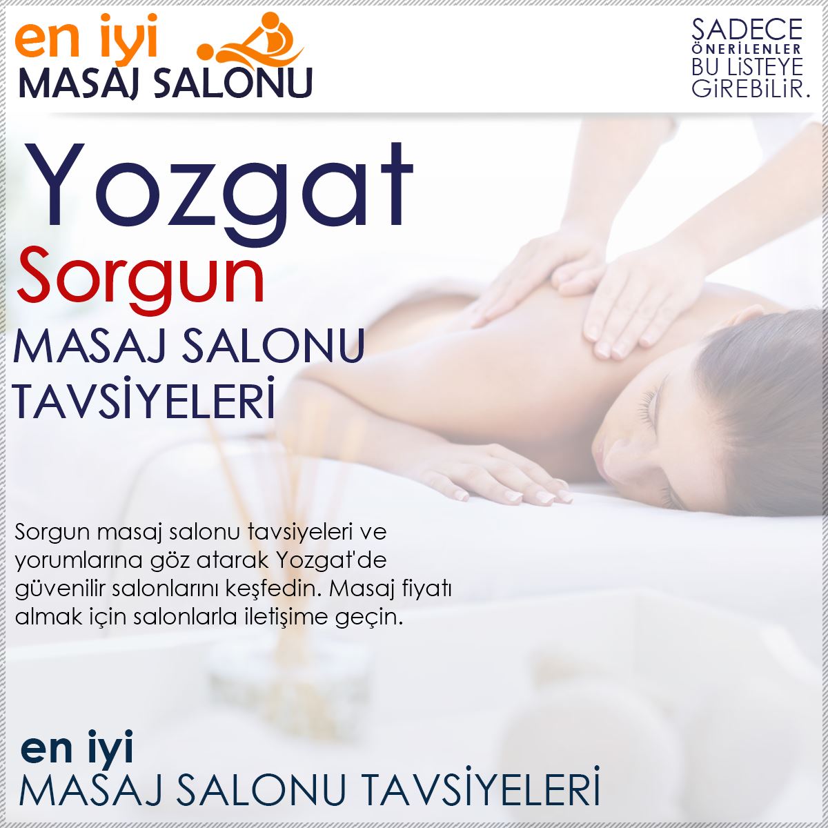 Sorgun Masaj Salonu Tavsiyeleri