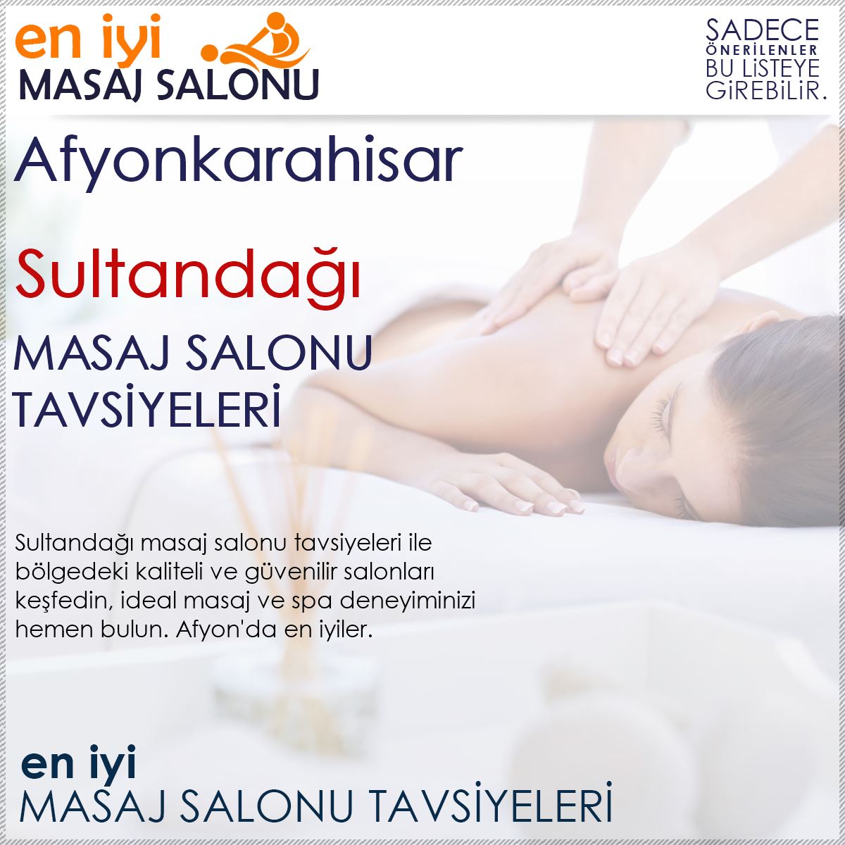 Sultandağı Masaj Salonu Tavsiyeleri