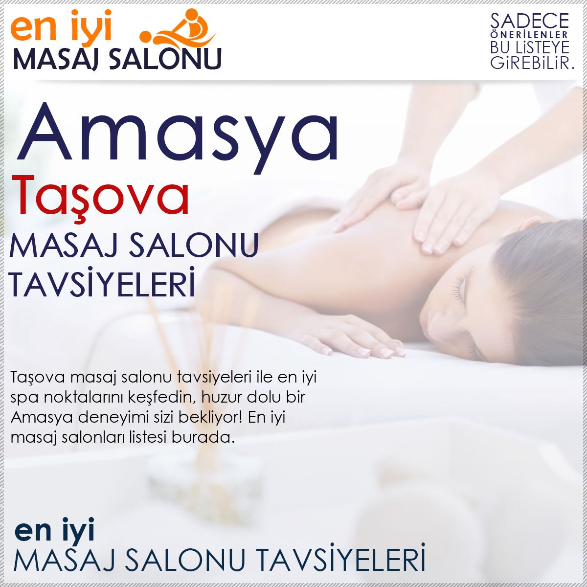 Taşova Masaj Salonu Tavsiyeleri