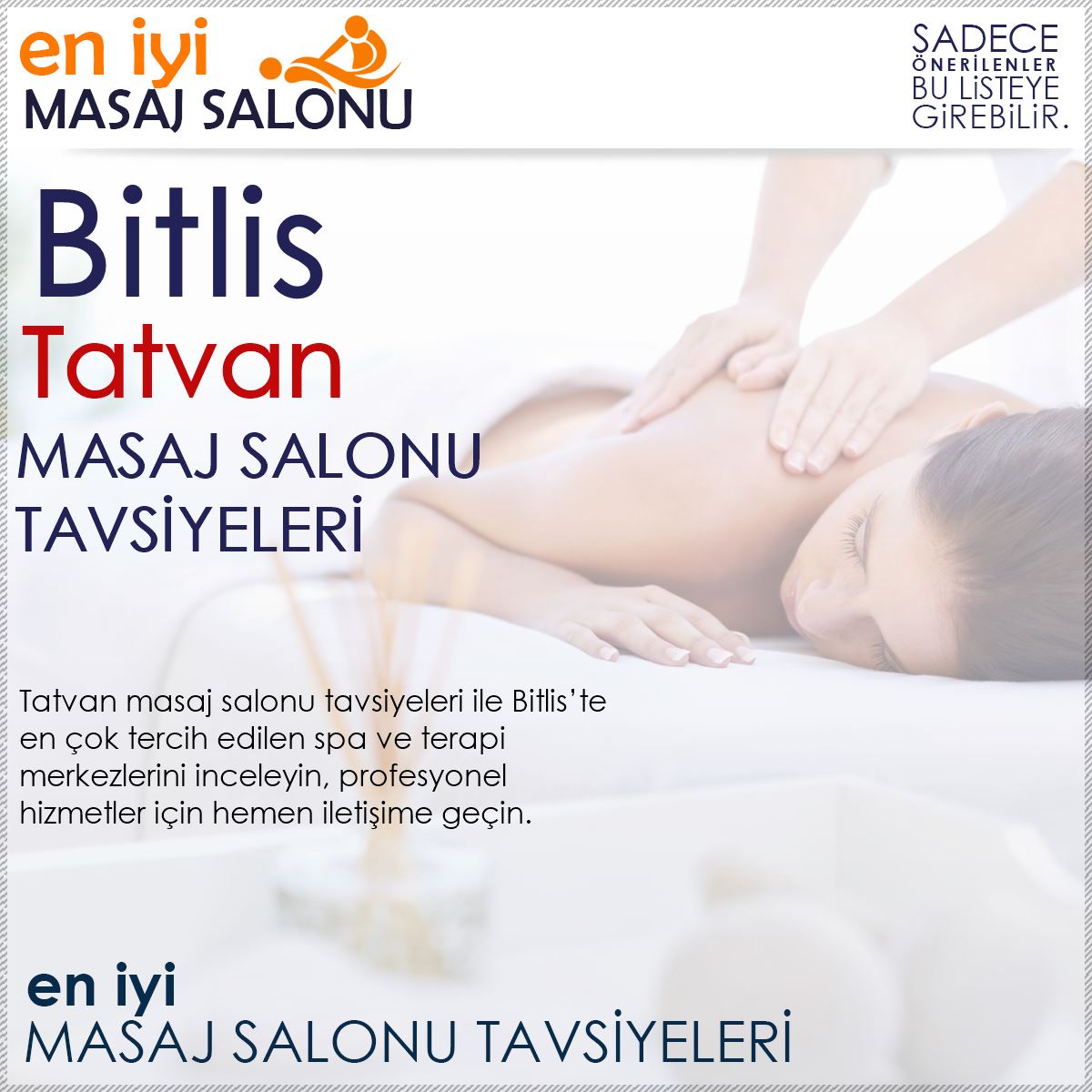 Tatvan Masaj Salonu Tavsiyeleri