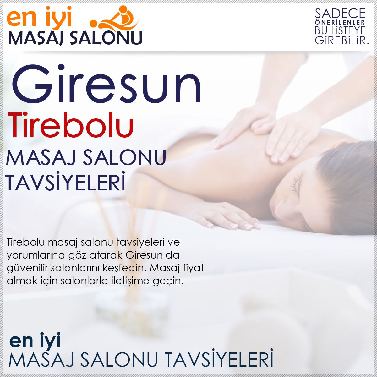 Tirebolu Masaj Salonu Tavsiyeleri