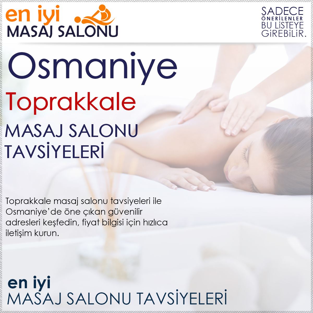 Toprakkale Masaj Salonu Tavsiyeleri