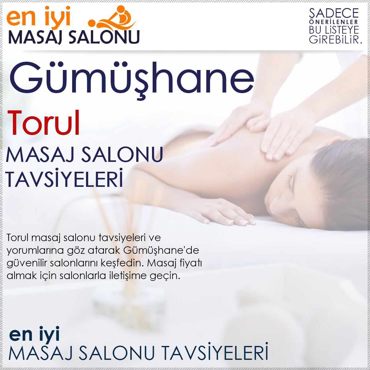 Torul Masaj Salonu Tavsiyeleri