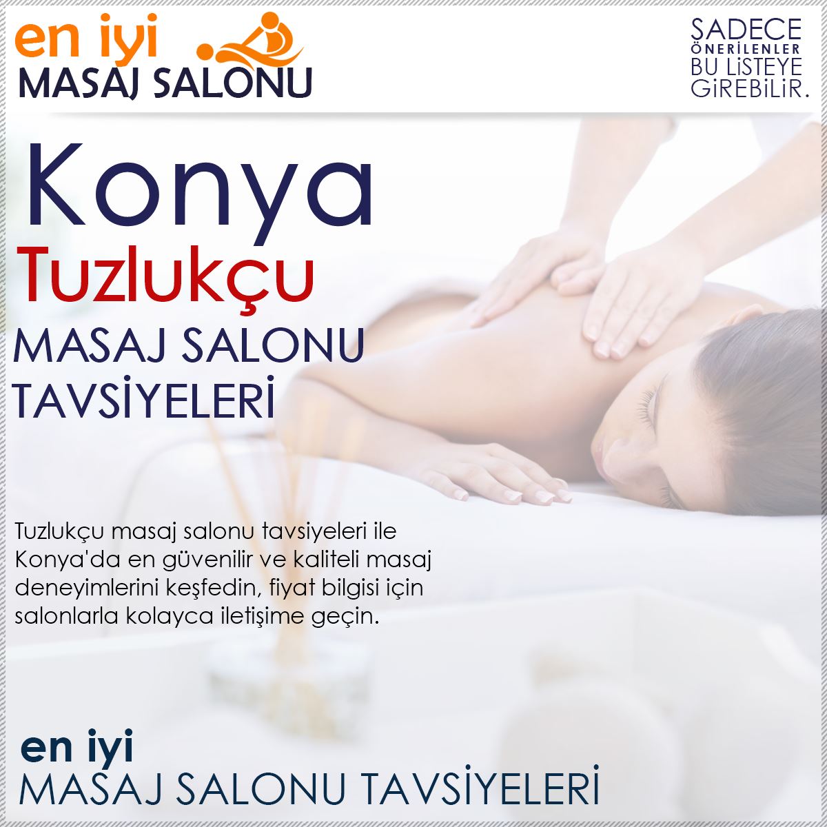 Tuzlukçu Masaj Salonu Tavsiyeleri