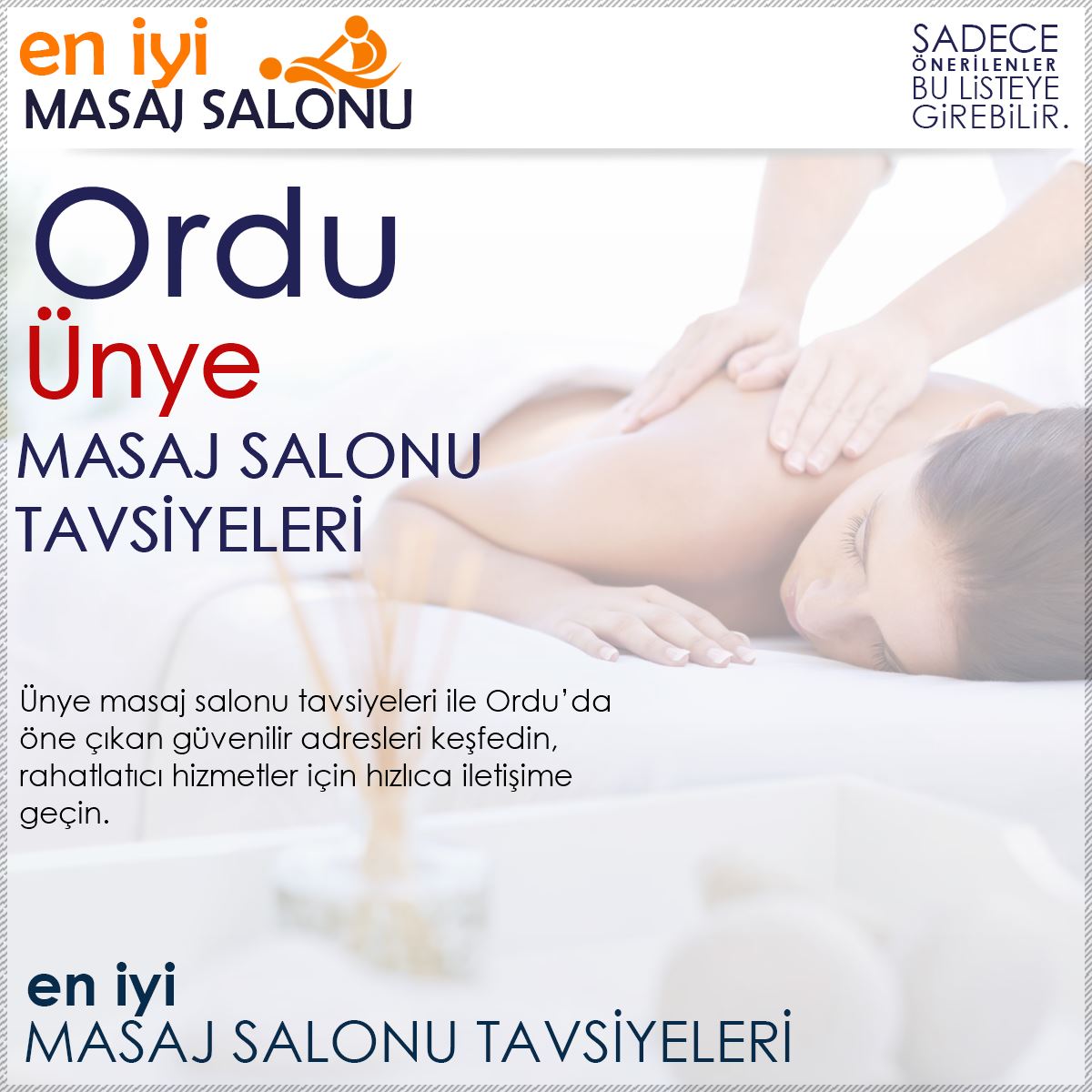 Ünye Masaj Salonu Tavsiyeleri