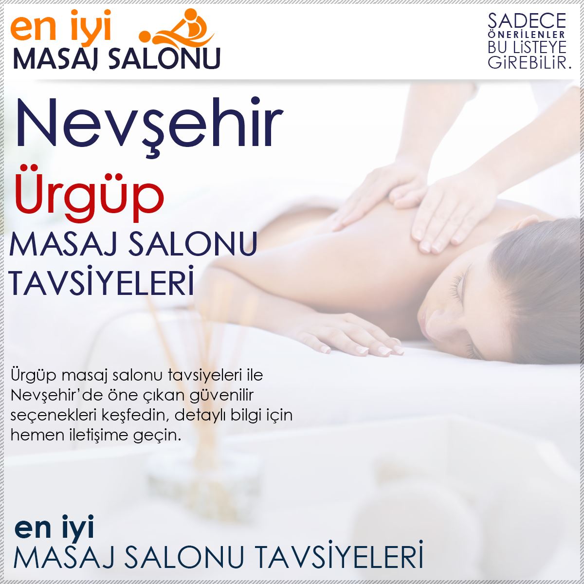 Ürgüp Masaj Salonu Tavsiyeleri