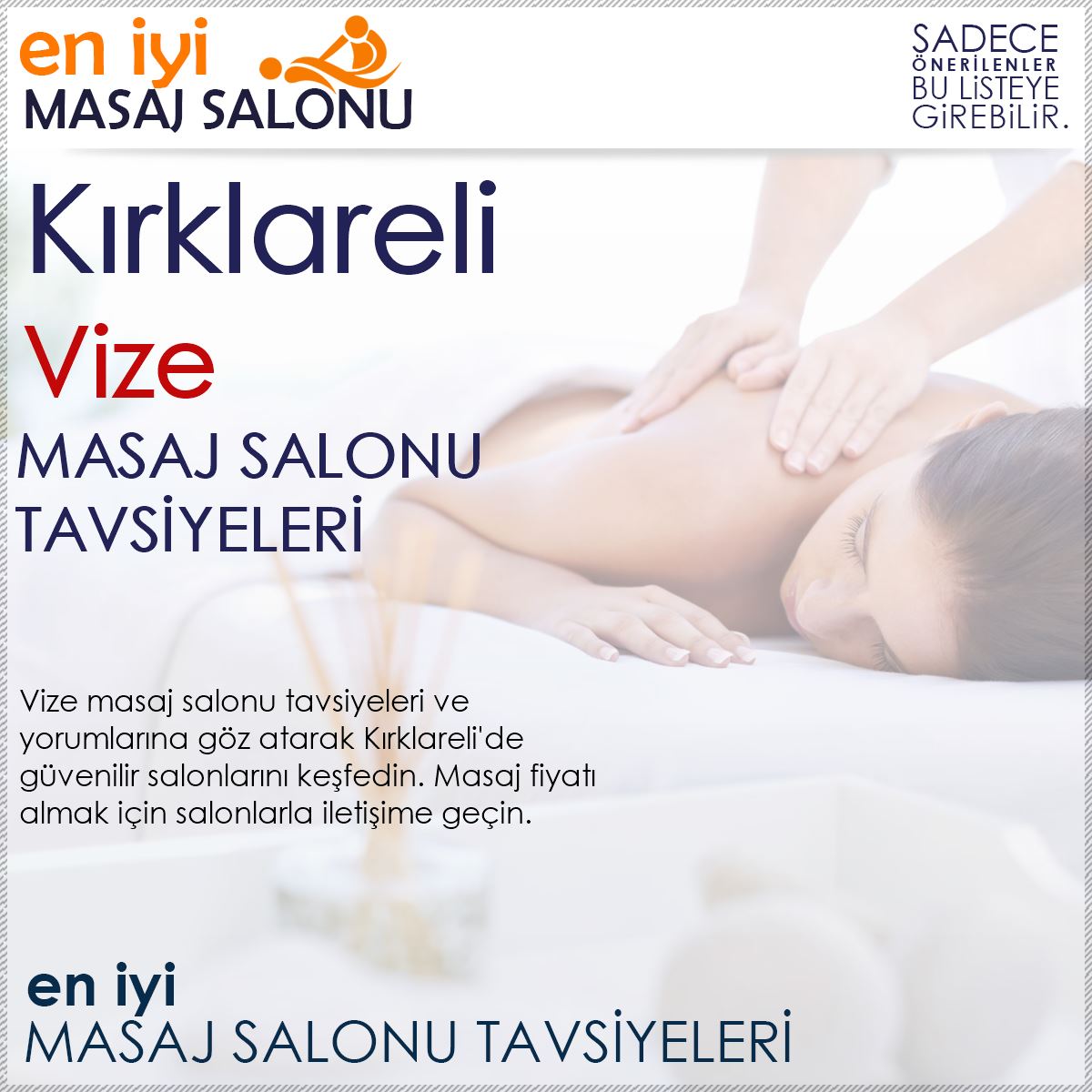 Vize Masaj Salonu Tavsiyeleri
