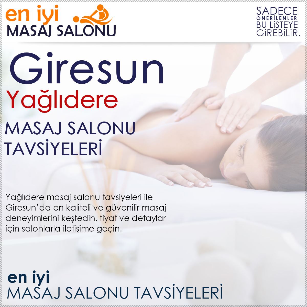 Yağlıdere Masaj Salonu Tavsiyeleri