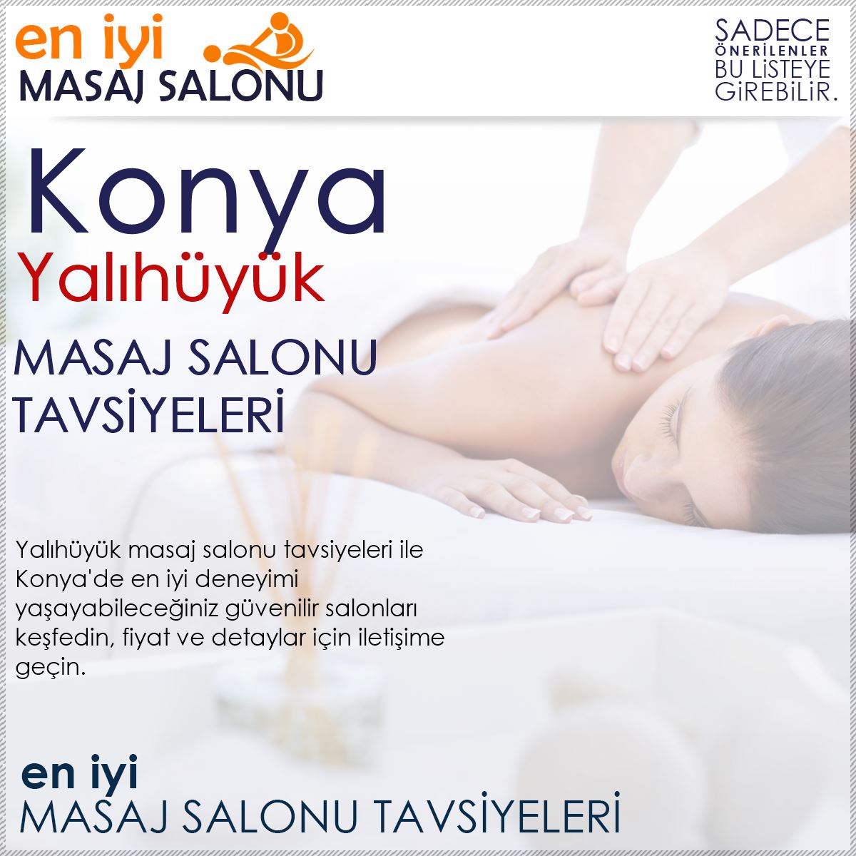 Yalıhüyük Masaj Salonu Tavsiyeleri