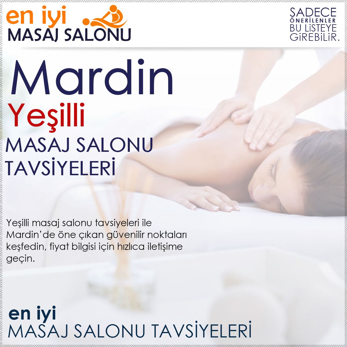 Yeşilli Masaj Salonu Tavsiyeleri