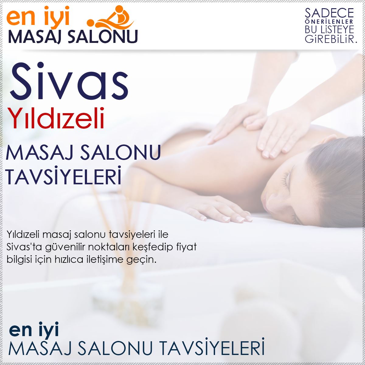 Yıldızeli Masaj Salonu Tavsiyeleri
