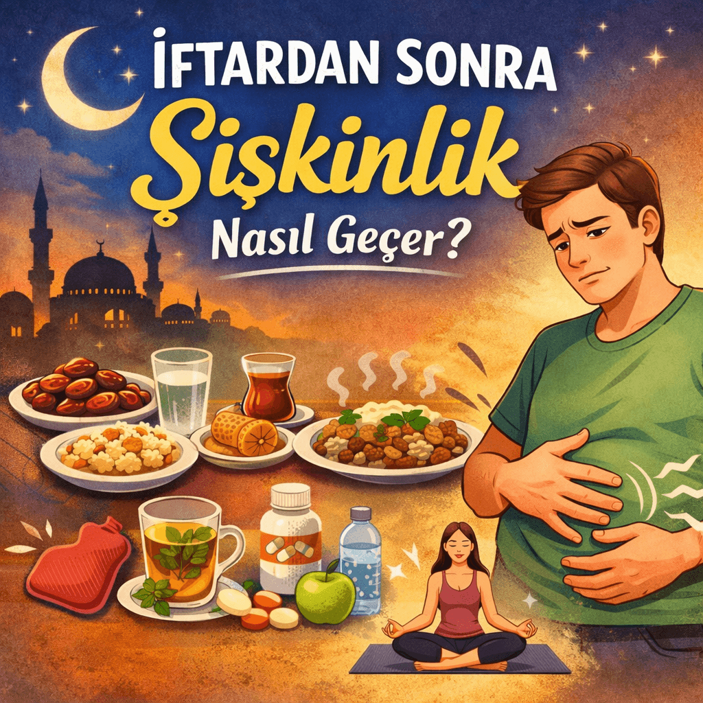 İftardan Sonra Şişkinlik Nasıl Geçer? : Kapak Görseli